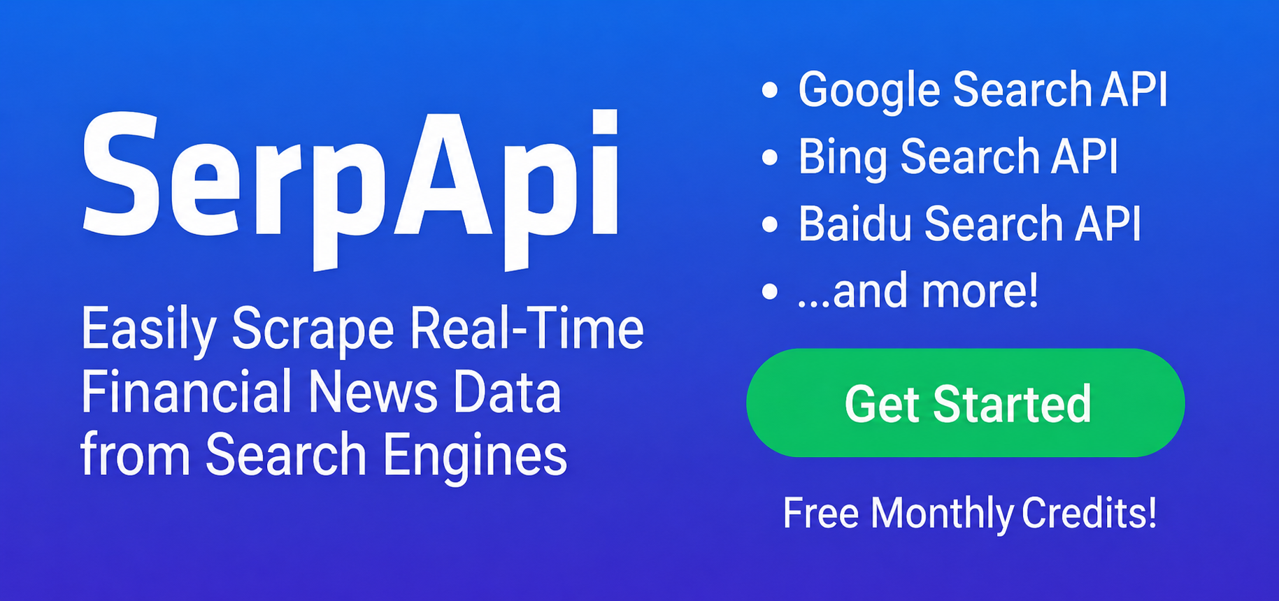 Easily scrape real-time financial news data from search engines - SerpApi